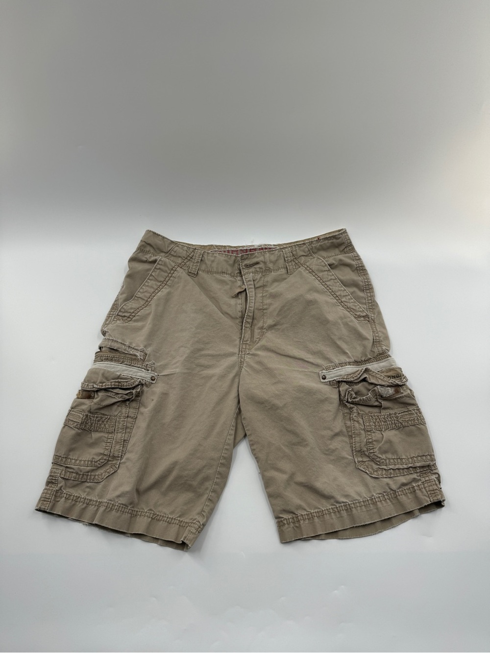 Vintage Unionbay Cargo Shorts Men’s 32 Khaki Distressed Y2K Utility